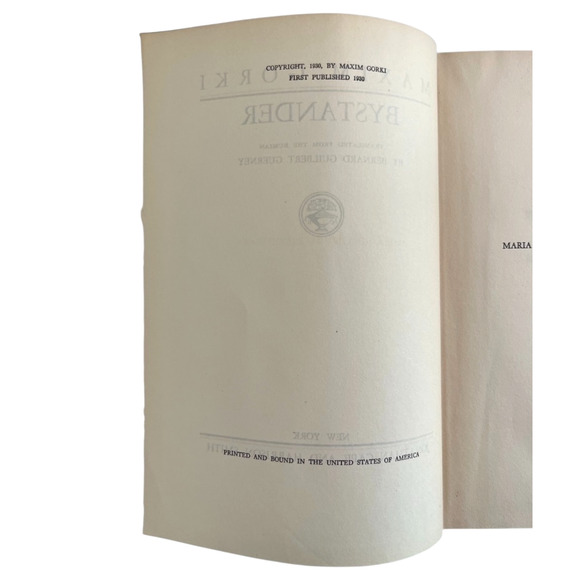 Bystander Maxim Gorki Hardcover 1930 Translation Guerney 1st American Edition - Picture 10 of 16